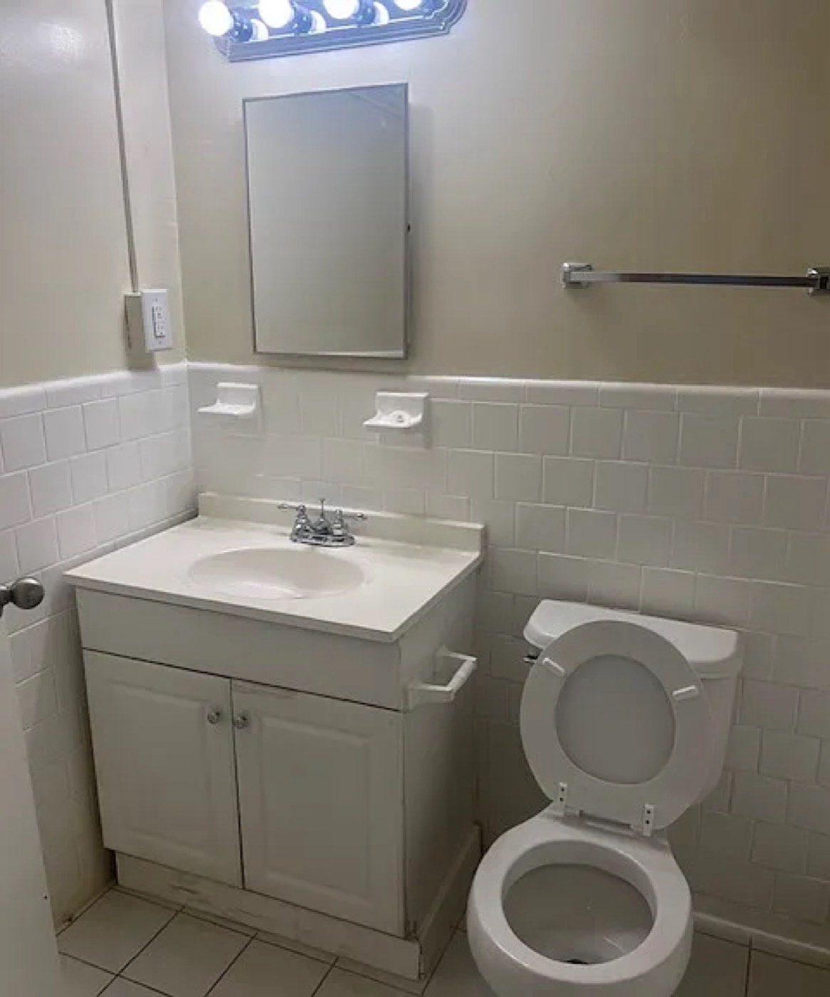A renovated bathroom at Parkway House