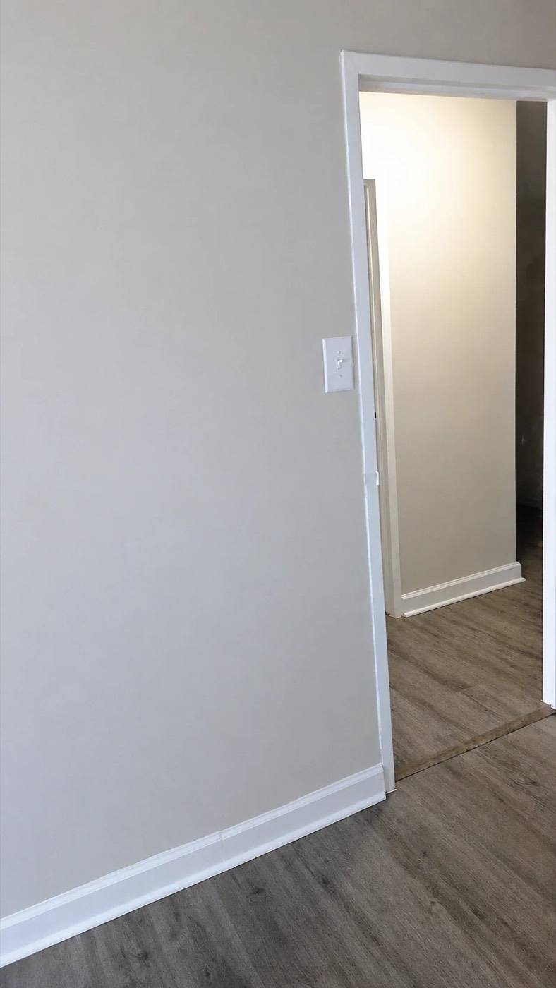 The entry hallway of a renovated home